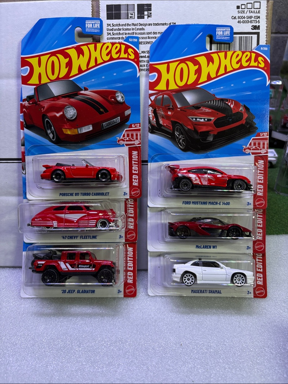 Hot wheels target Red Edition lot of 8 Assorted Die-Cast Cars